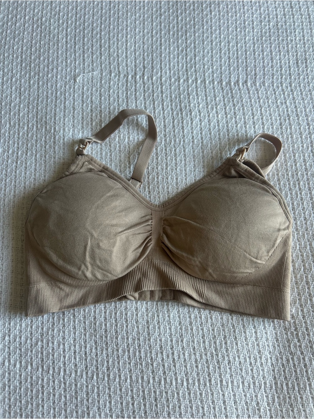 Motherhood Maternity Beige Wireless Nursing Bralette